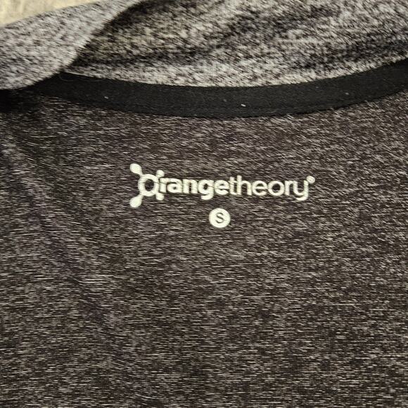 Orange Theory Track Jacket Womens S Fitted Lightweight Athletic Grey Full Zip - Picture 9 of 9